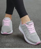 Lightweight Ergonomic Sneakers for Women - Breathable Fabric, Arch Support, Extra Large Sole for Comfort and Stability 6