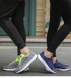 Lightweight Ergonomic Sneakers for Women - Breathable Fabric, Arch Support, Extra Large Sole for Comfort and Stability 7