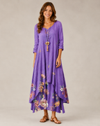 Lina Women's Dress | A-Line Mid-Length with Side Pockets, Casual 011