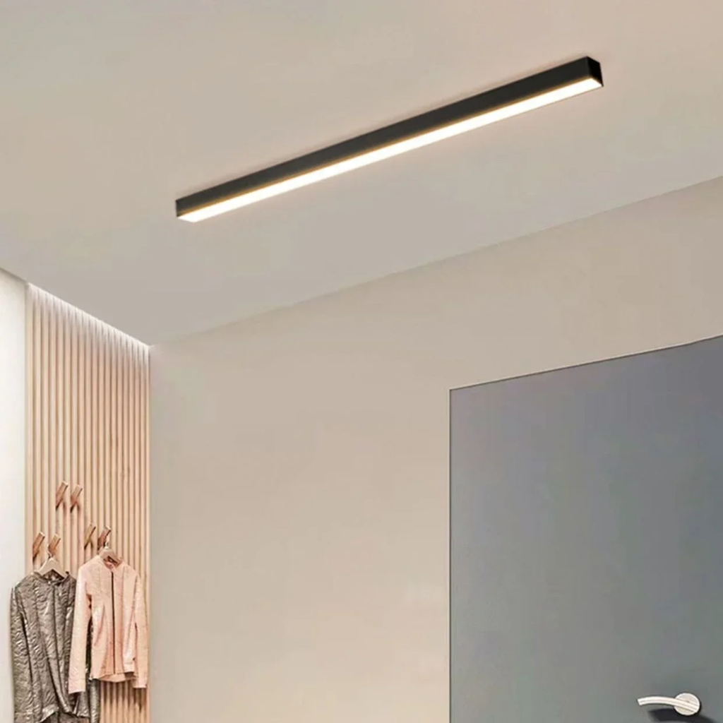Linear Outdoor LED Ceiling Light - IP65 Waterproof Dimmable Bar Light with Remote