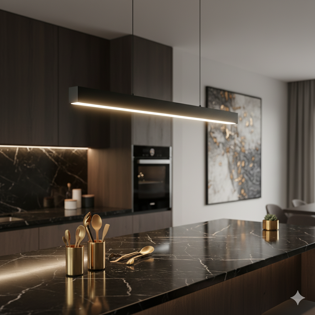 Linear Outdoor LED Ceiling Light - IP65 Waterproof Dimmable Bar Light with Remote