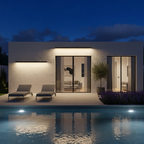 Linear Outdoor LED Ceiling Light - IP65 Waterproof Dimmable Bar Light with Remote