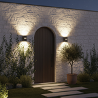 Luminexia Solar LED Wall Light - IP65 Waterproof Outdoor Garden Sconce