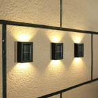 Luminexia Solar LED Wall Light - IP65 Waterproof Outdoor Garden Sconce