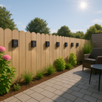 Luminexia Solar LED Wall Light - IP65 Waterproof Outdoor Garden Sconce