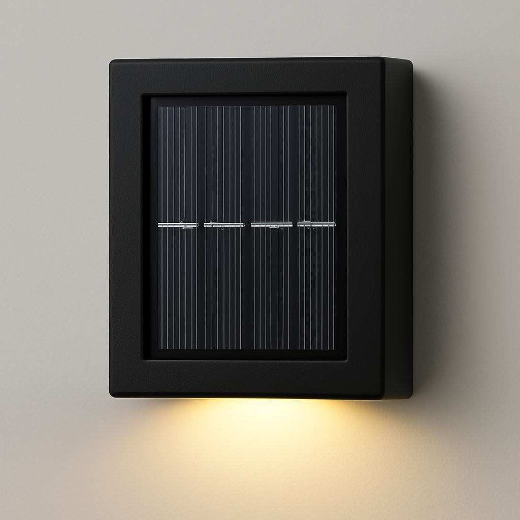 Luminexia Solar LED Wall Light - IP65 Waterproof Outdoor Garden Sconce