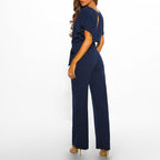 Luna Women's Black Jumpsuit | Adjustable Waist, Casual Chic 7