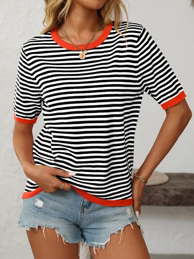 Mandy Women's Top | Striped Knit Design, Comfortable Fit 6