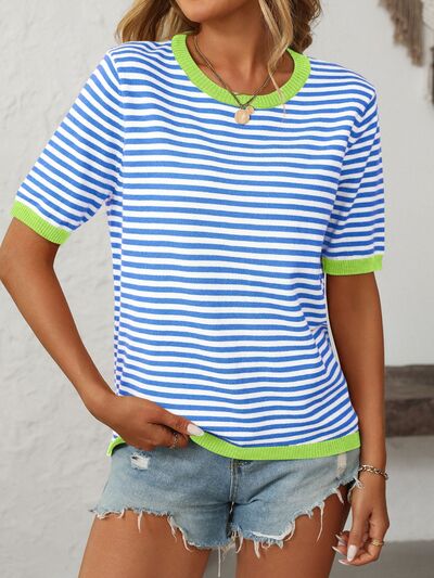 Mandy Women's Top | Striped Knit Design, Comfortable Fit 9