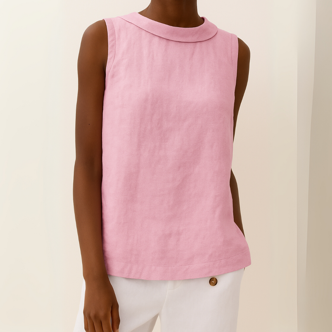 Mara Women's Sleeveless Crop Top | Lightweight Fabric, Elegant Design 6