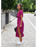 Marlene Women's Midi Dress | Lightweight Floral V-Neck, Summer Essential 5