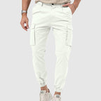 Men’s Black Cargo Pants with Mid-Rise Fit and Straight-Leg Design 3