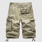 Men's Cargo Shorts in Ripstop Fabric with Multi-Pocket Design for Outdoor Activities 0