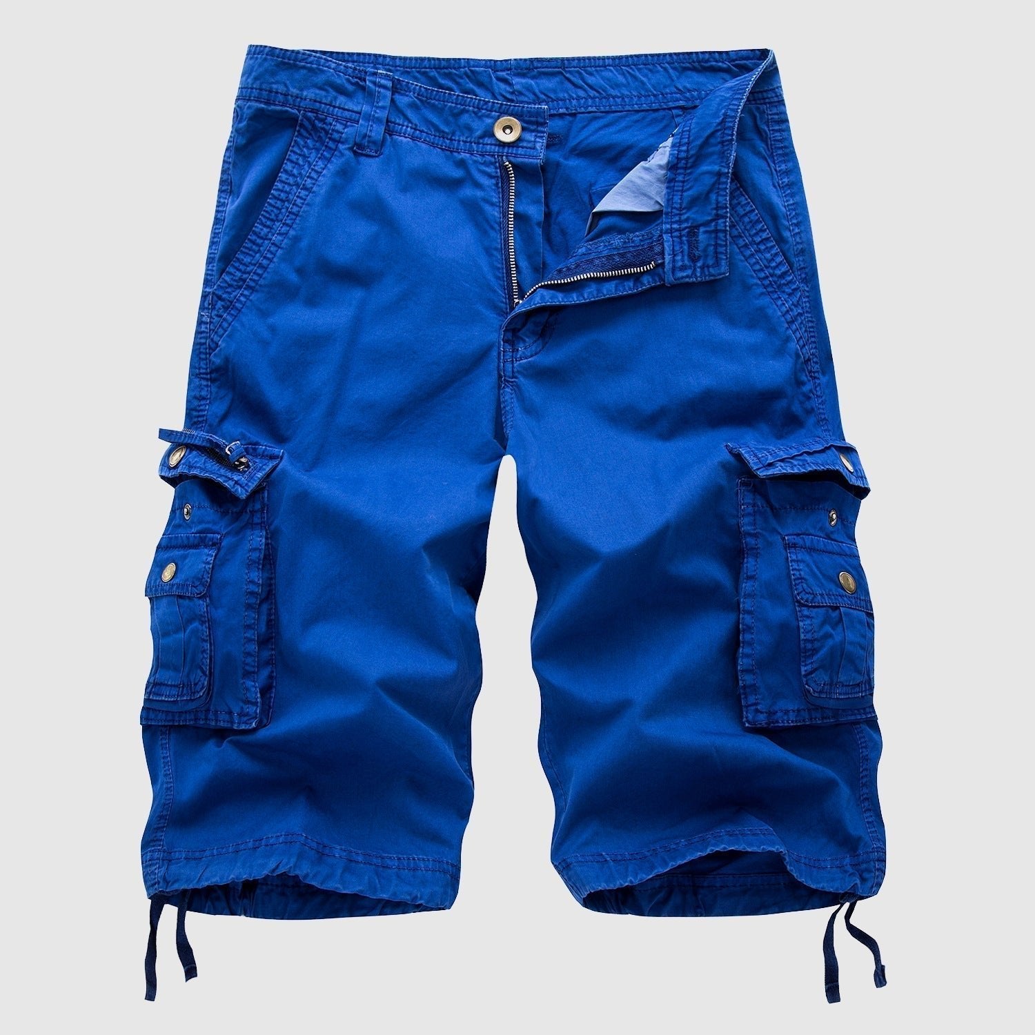 Men's Cargo Shorts in Ripstop Fabric with Multi-Pocket Design for Outdoor Activities 2