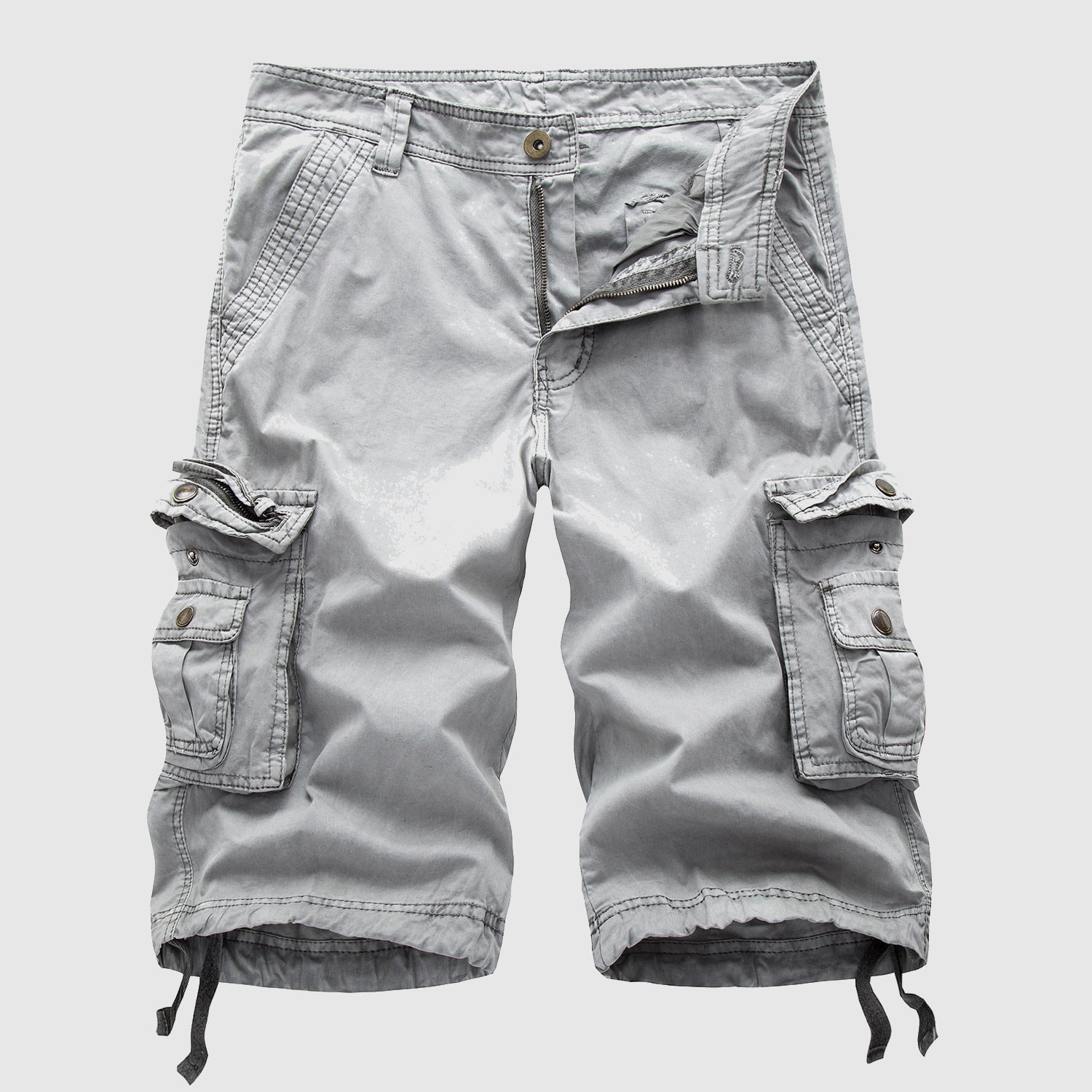 Men's Cargo Shorts in Ripstop Fabric with Multi-Pocket Design for Outdoor Activities 6