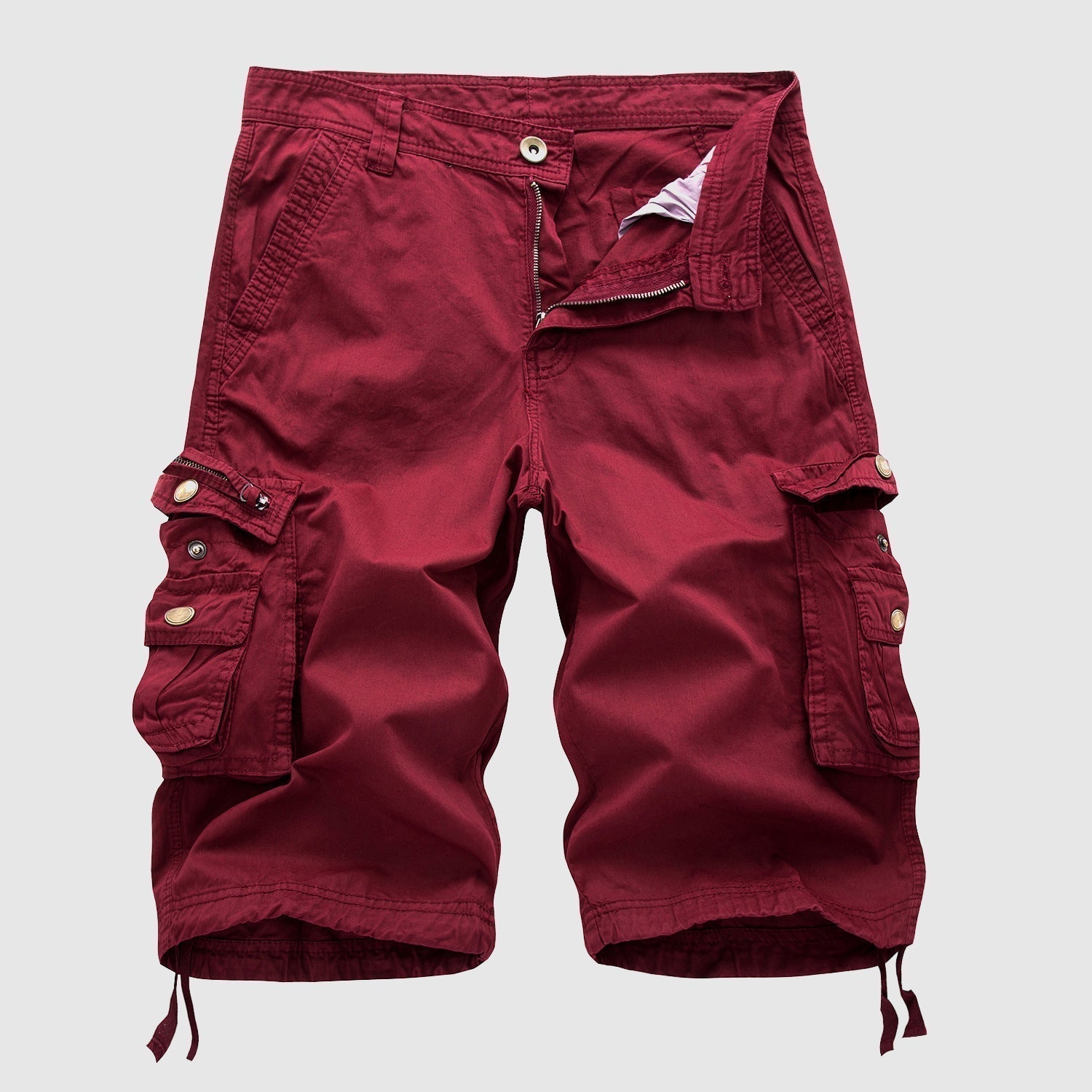 Men's Cargo Shorts in Ripstop Fabric with Multi-Pocket Design for Outdoor Activities 8