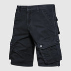 Men's Cargo Shorts with Utility Pockets and Military Design for Summer Outdoor Activities 0