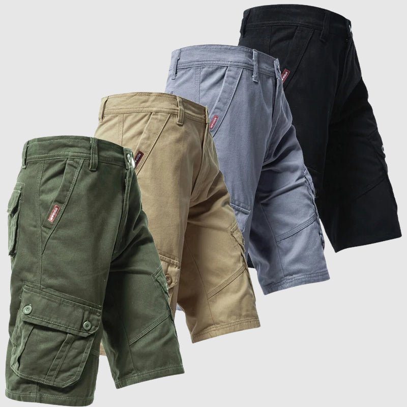 Men's Cargo Shorts with Utility Pockets and Military Design for Summer Outdoor Activities 2