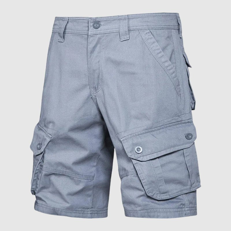 Men's Cargo Shorts with Utility Pockets and Military Design for Summer Outdoor Activities 5
