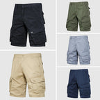 Men's Cargo Shorts with Utility Pockets and Military Design for Summer Outdoor Activities 7