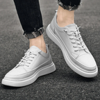 Men's Casual Leather Lace-Up Shoes with Cushioned Insole and Modern Design 5