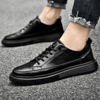 Men's Casual Leather Lace-Up Shoes with Cushioned Insole and Modern Design 6