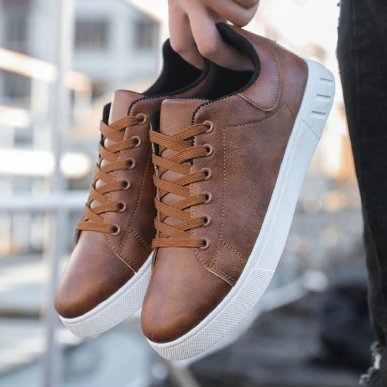 Men's Casual Low Top Sneakers with Lace-Up Design and Cushioned Sole 5