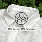 Men's Casual Polo Shirt with Lace Lapel in Cotton Blend and Regular Fit 7