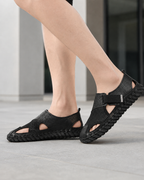 Men’s Closed-Toe Fisherman Sandals in Premium Leather with Breathable Design 04