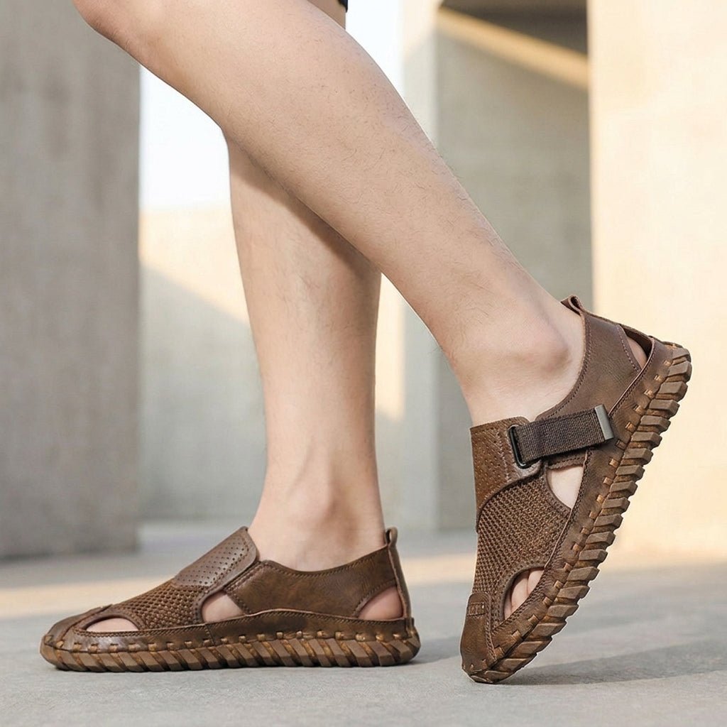 Men’s Closed-Toe Fisherman Sandals in Premium Leather with Breathable Design 2