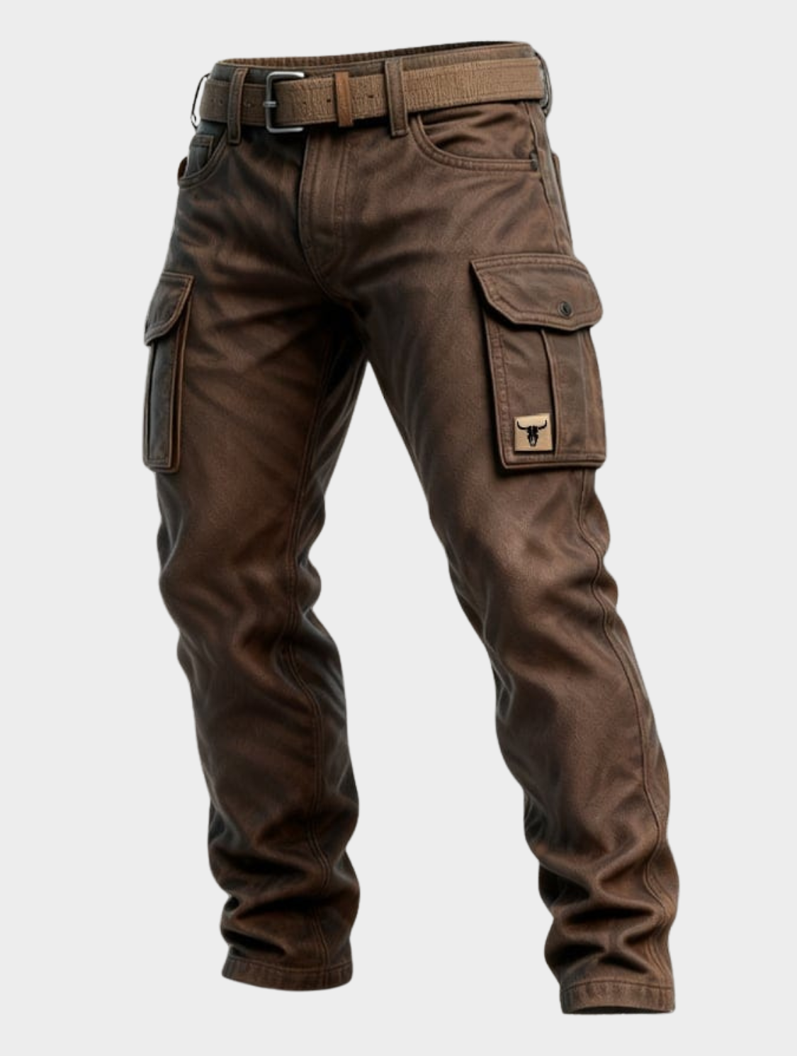 Men’s Insulated Cargo Pants with Flexible Fit and Multiple Pockets 0
