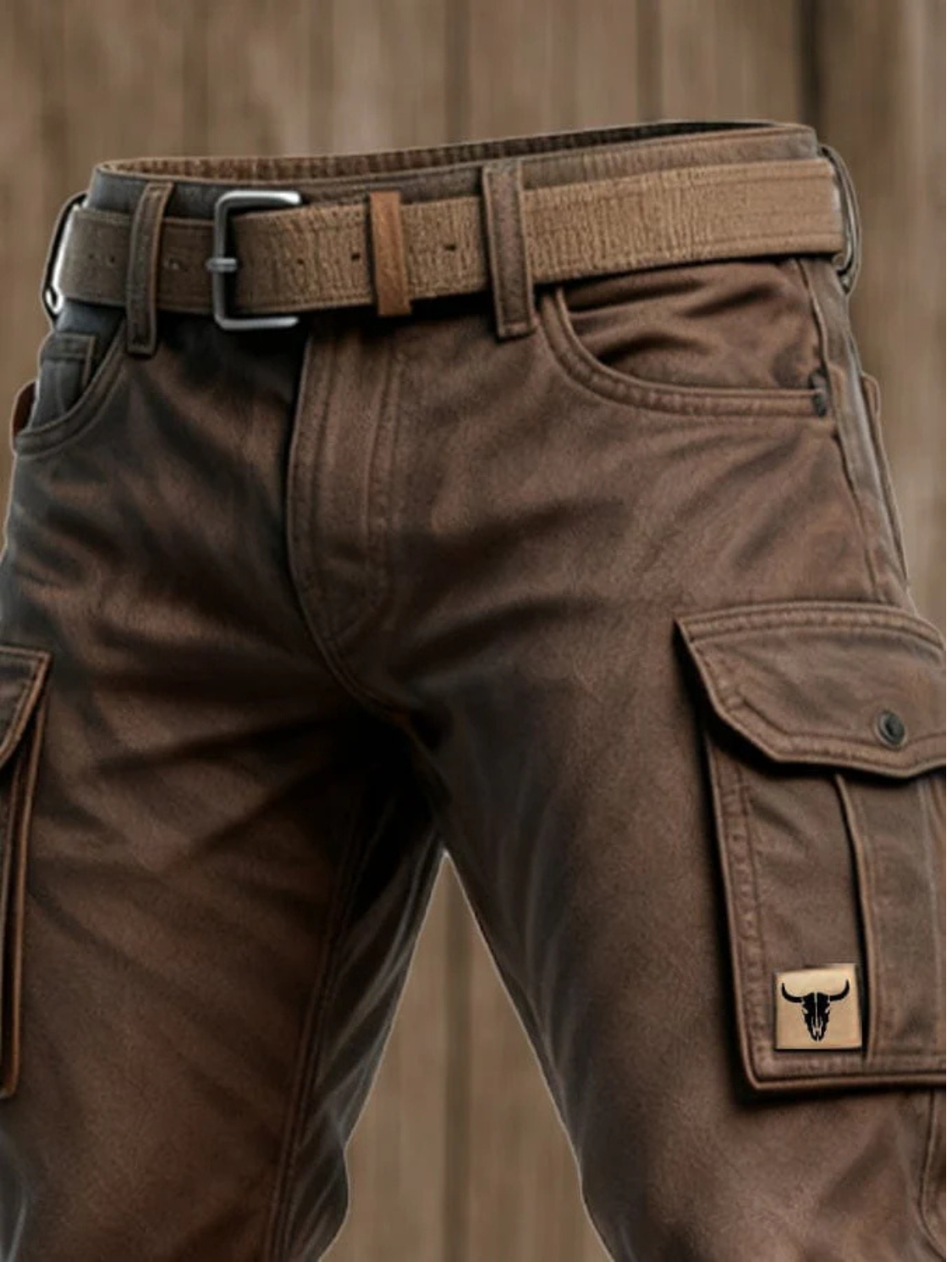 Men’s Insulated Cargo Pants with Flexible Fit and Multiple Pockets 1