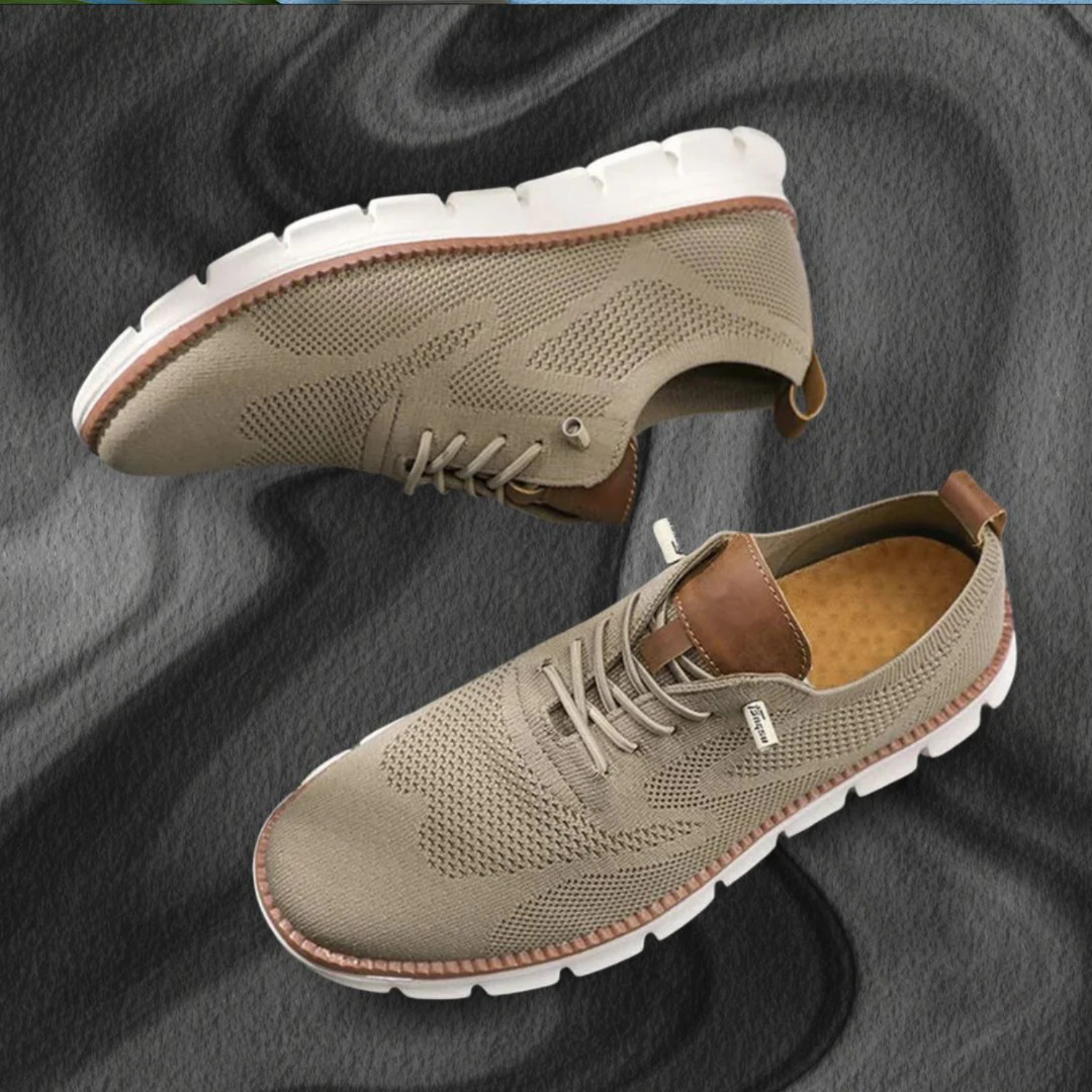Men's Lightweight Casual Trainers with Breathable Knit Upper and Flexible Fit 8