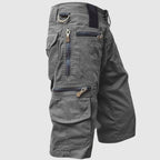 Men's Scout Shorts in Cotton Blend with Multi-Pockets and Zipper Fly 1