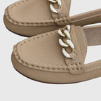 Mila Women's Loafers | Orthopedic Comfort, Cushioned Insole, Chic Gold-Chain Detail 3