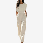 Mira Women's Jumpsuit | Sleeveless Wide Leg Design, Flattering Silhouette 0