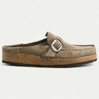 Mira Women's Mules | Faux Suede with Adjustable Buckle 1