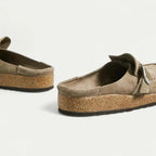 Mira Women's Mules | Faux Suede with Adjustable Buckle 2