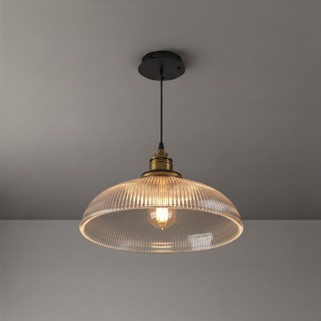 Modern Glass Aura Pendant Ceiling Lamp - Dimmable 8W LED, Adjustable Hanging Wire