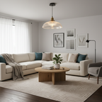 Modern Glass Aura Pendant Ceiling Lamp - Dimmable 8W LED, Adjustable Hanging Wire