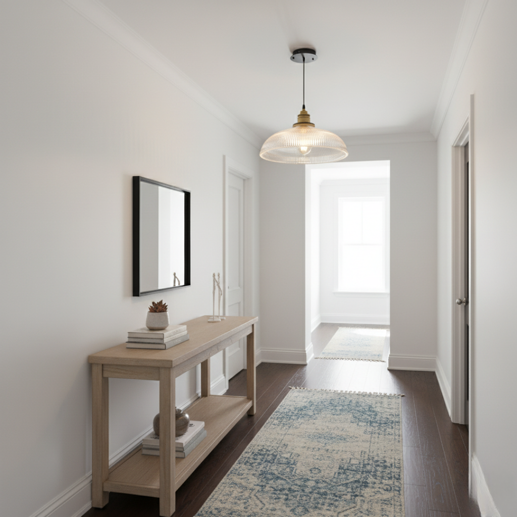 Modern Glass Aura Pendant Ceiling Lamp - Dimmable 8W LED, Adjustable Hanging Wire