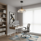 Modern Glass Aura Pendant Ceiling Lamp - Dimmable 8W LED, Adjustable Hanging Wire