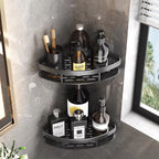 Modern Wall-Mounted Shower Caddy with Adjustable Hook - Durable Aluminium Shower Storage Shelf for Bathroom Essentials 1
