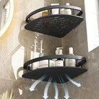 Modern Wall-Mounted Shower Caddy with Adjustable Hook - Durable Aluminium Shower Storage Shelf for Bathroom Essentials 8