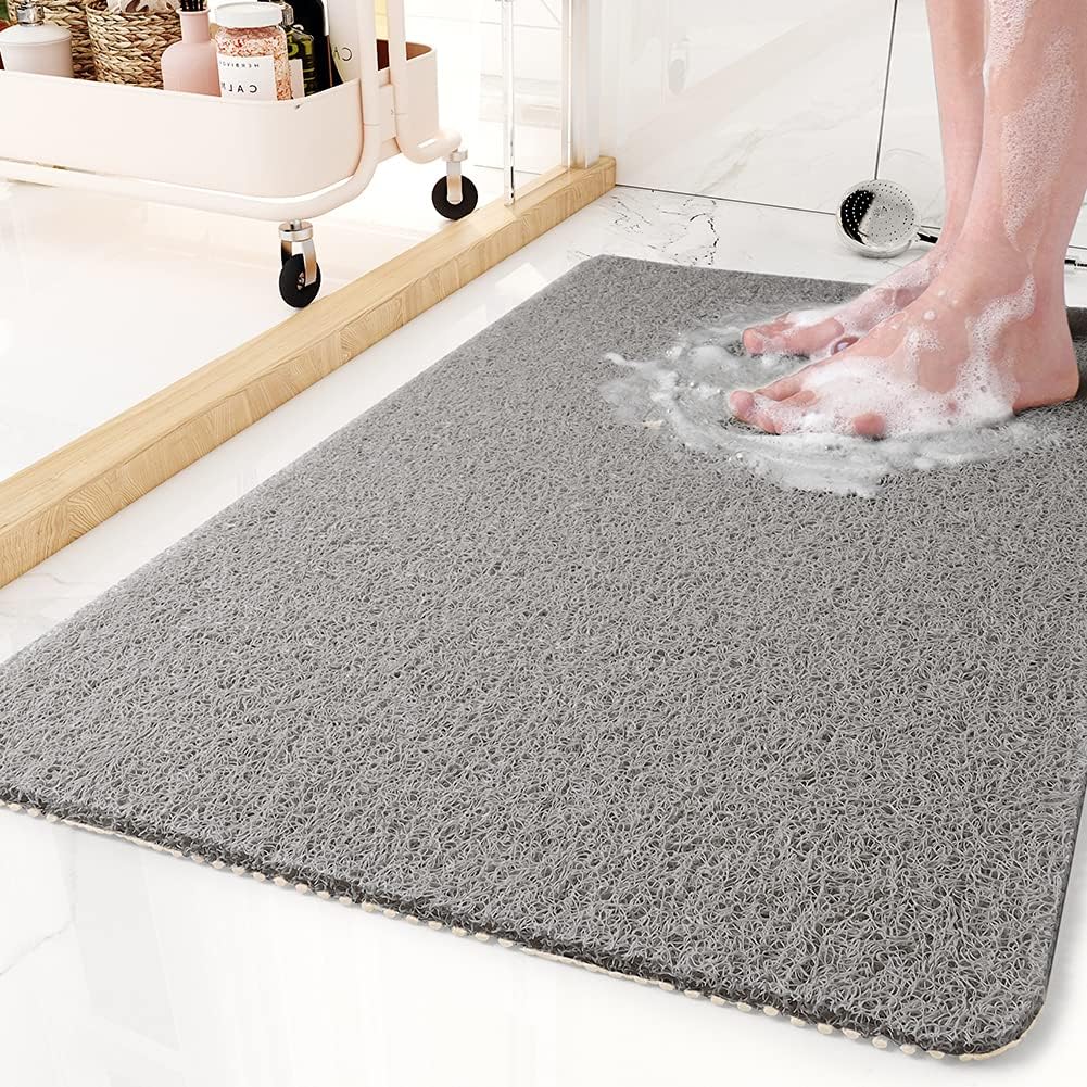 Non-Slip Bath Mat with Microban Technology – Soft Shower Mat for Enhanced Safety and Comfort, Customizable Size 0