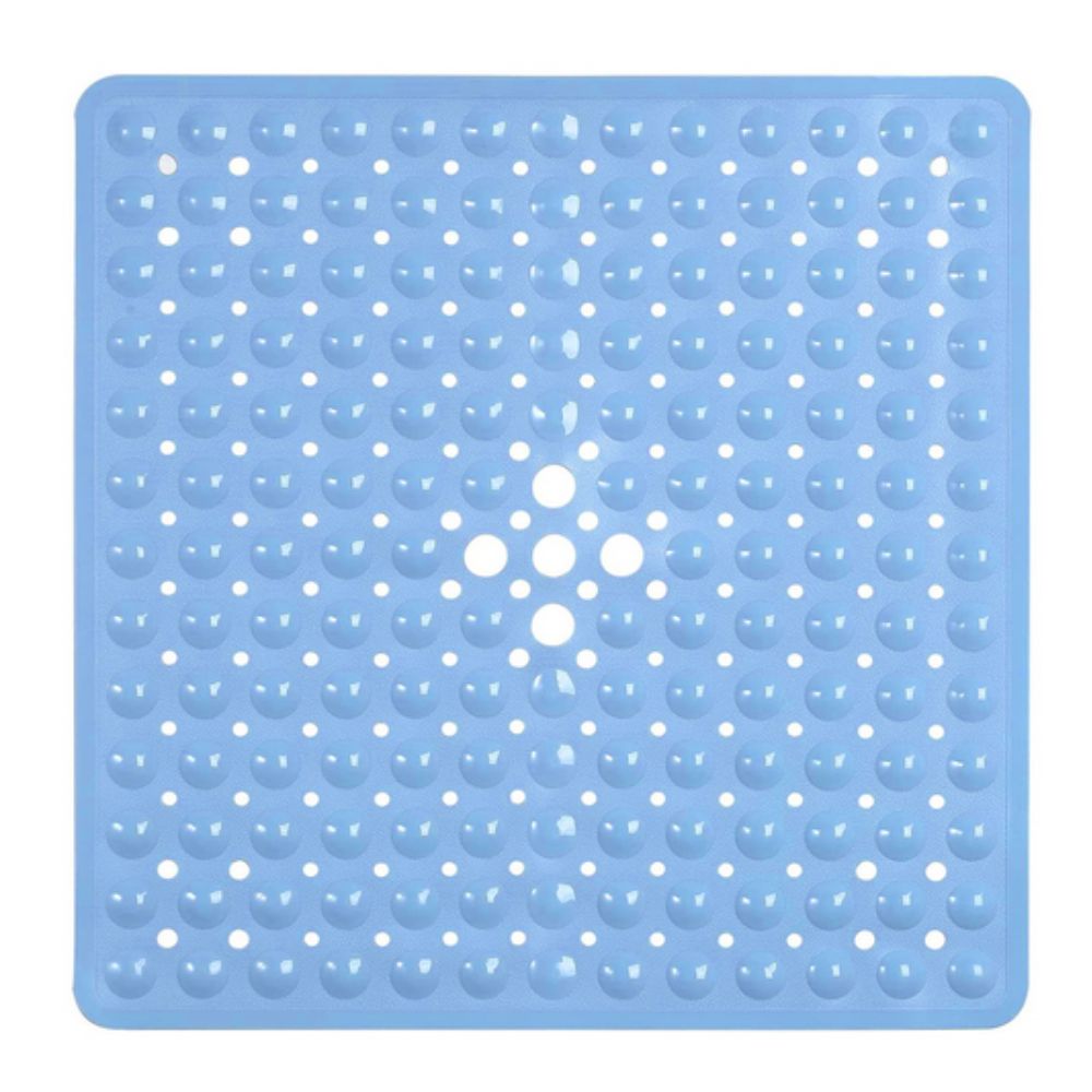 Non-Slip Bath Mat with Suction Base – Quick Drainage Shower Mat for Safety and Comfort, Square Design, Easy to Clean 5