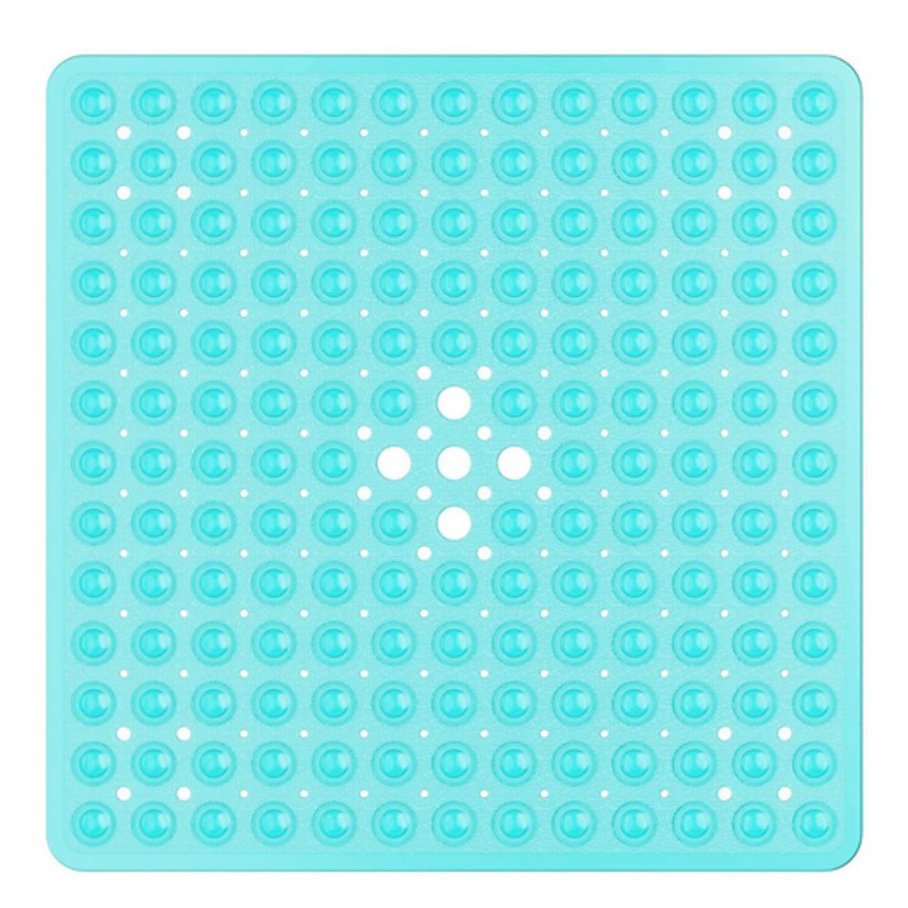 Non-Slip Bath Mat with Suction Base – Quick Drainage Shower Mat for Safety and Comfort, Square Design, Easy to Clean 7