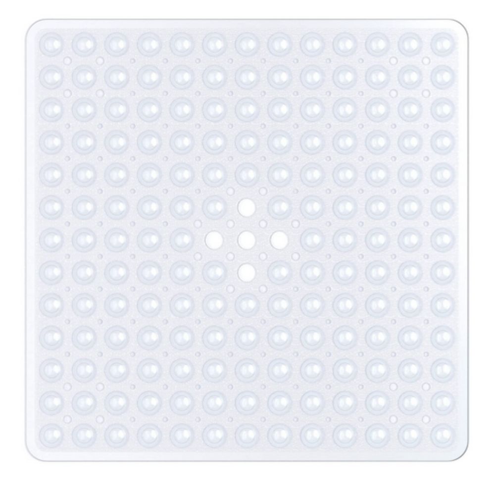 Non-Slip Bath Mat with Suction Base – Quick Drainage Shower Mat for Safety and Comfort, Square Design, Easy to Clean 8