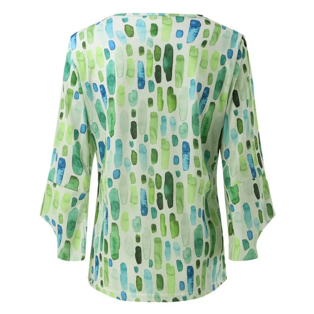 Olivia Women's Blouse | Premium Silk Cotton, Casual Long Sleeve Top 4