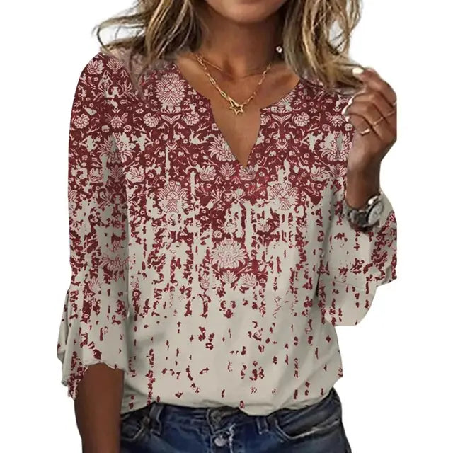 Olivia Women's Blouse | Premium Silk Cotton, Casual Long Sleeve Top 5